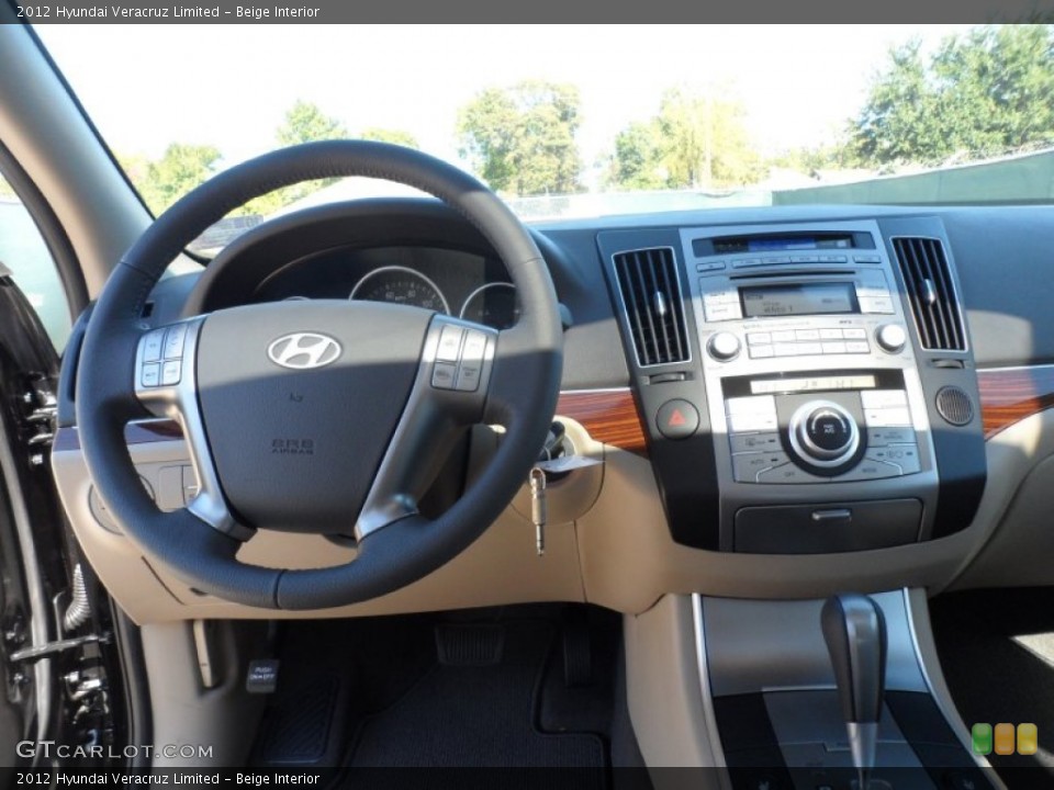 Beige Interior Dashboard for the 2012 Hyundai Veracruz Limited #56079374