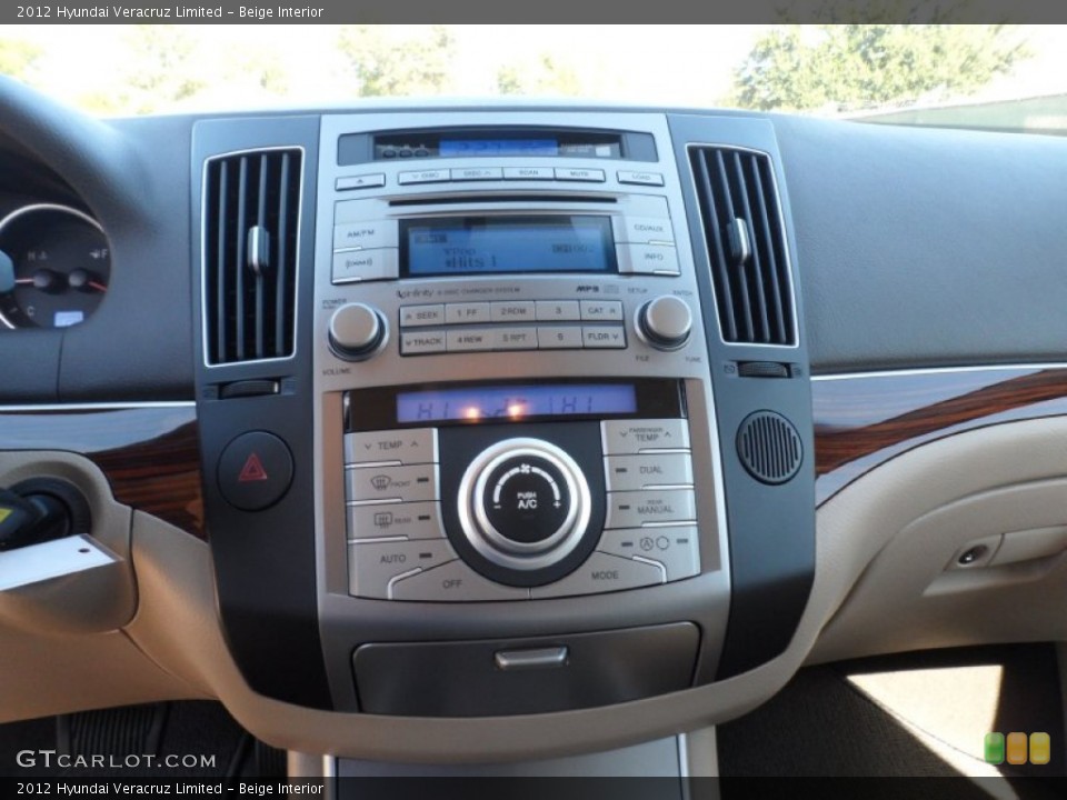 Beige Interior Controls for the 2012 Hyundai Veracruz Limited #56079380