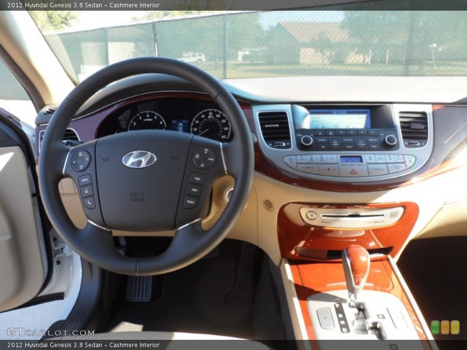 Cashmere Interior Dashboard for the 2012 Hyundai Genesis 3.8 Sedan #56079575