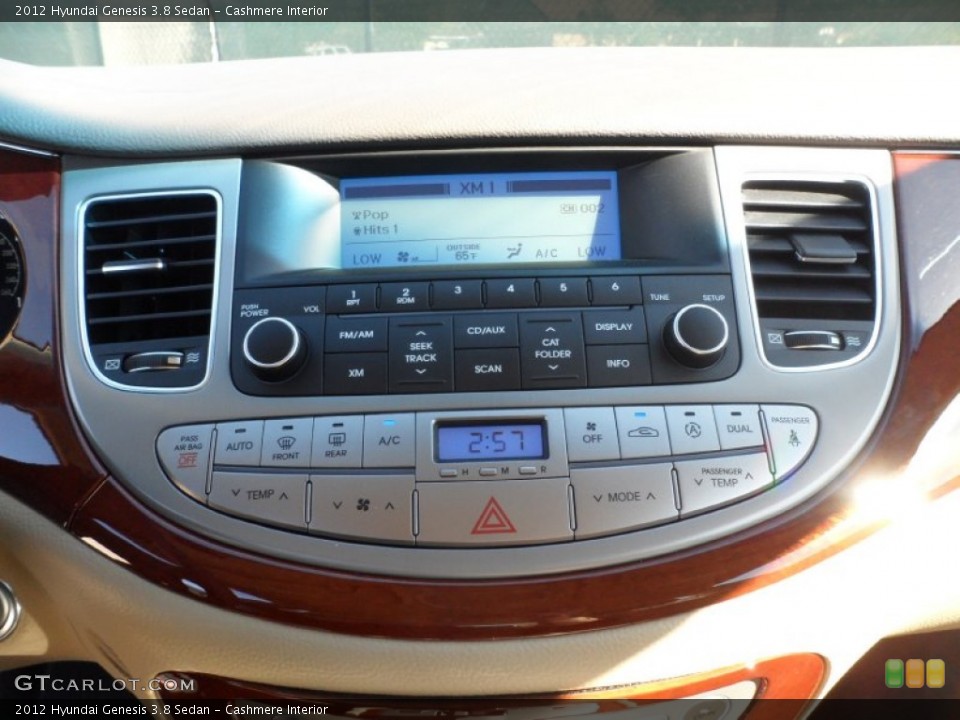 Cashmere Interior Controls for the 2012 Hyundai Genesis 3.8 Sedan #56079584