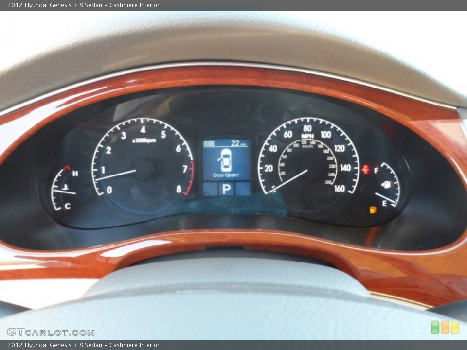Cashmere Interior Gauges for the 2012 Hyundai Genesis 3.8 Sedan #56079617