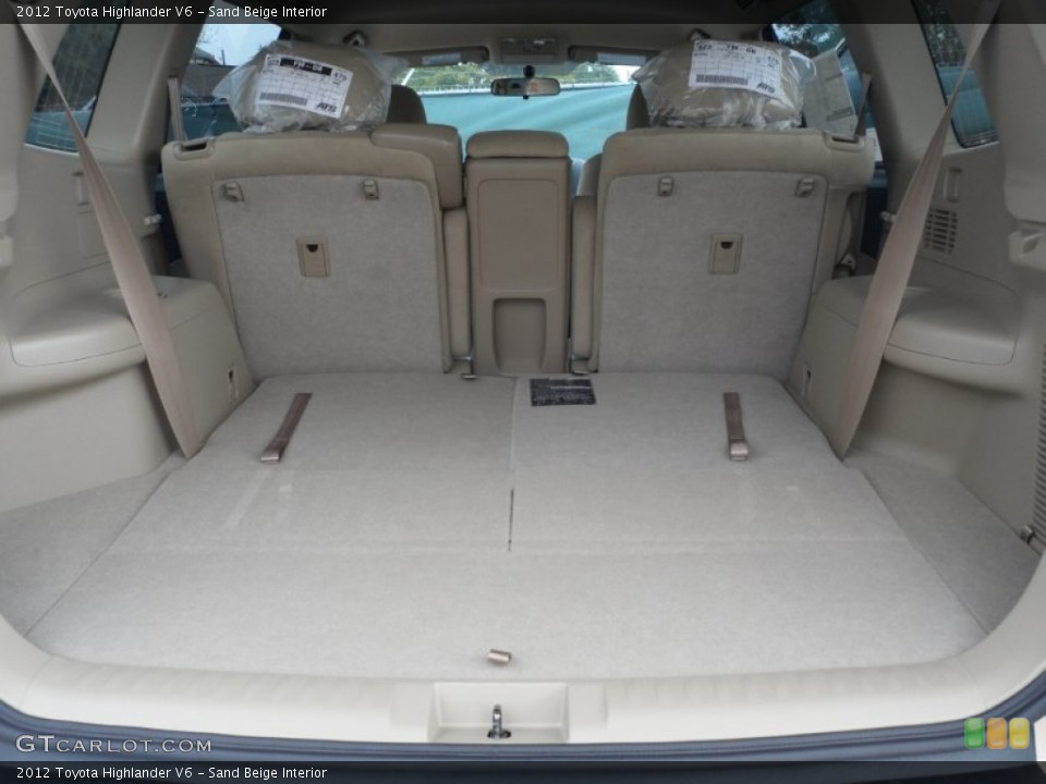 Sand Beige Interior Trunk for the 2012 Toyota Highlander V6 #56079896