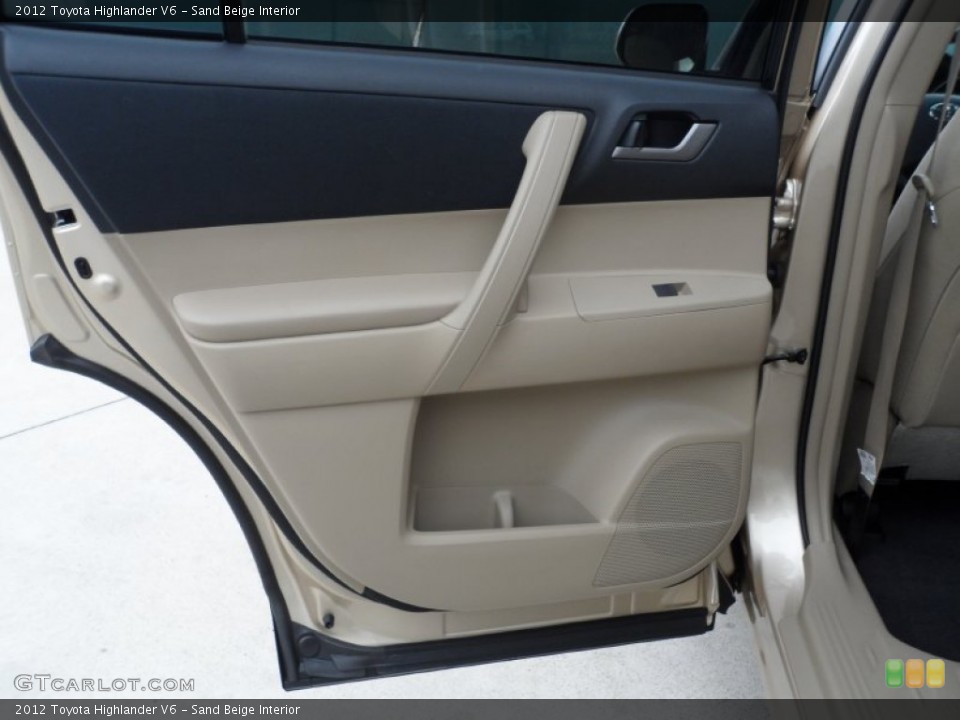 Sand Beige Interior Door Panel for the 2012 Toyota Highlander V6 #56079902