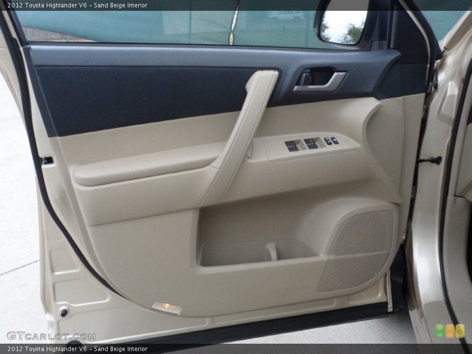 Sand Beige Interior Door Panel for the 2012 Toyota Highlander V6 #56079920