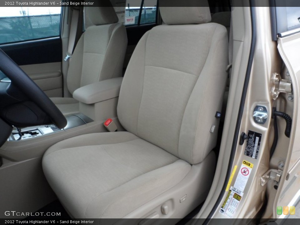 Sand Beige Interior Photo for the 2012 Toyota Highlander V6 #56079929