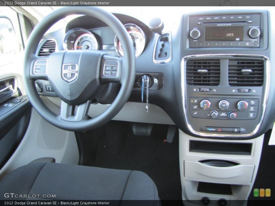 Black/Light Graystone Interior Dashboard for the 2012 Dodge Grand Caravan SE #56084474