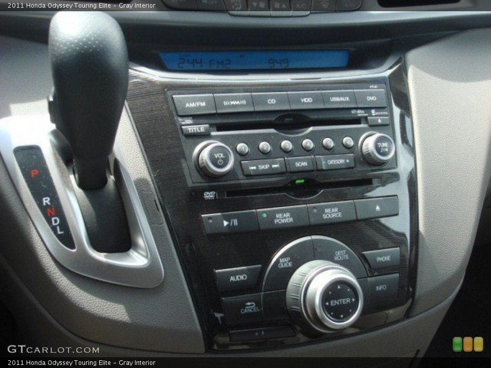 Gray Interior Controls for the 2011 Honda Odyssey Touring Elite #56085383