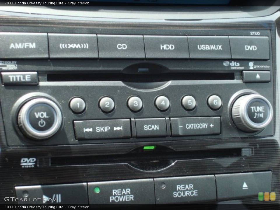 Gray Interior Controls for the 2011 Honda Odyssey Touring Elite #56085386