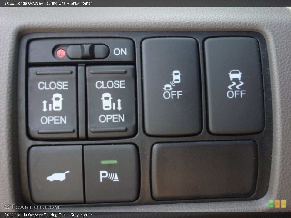Gray Interior Controls for the 2011 Honda Odyssey Touring Elite #56085392