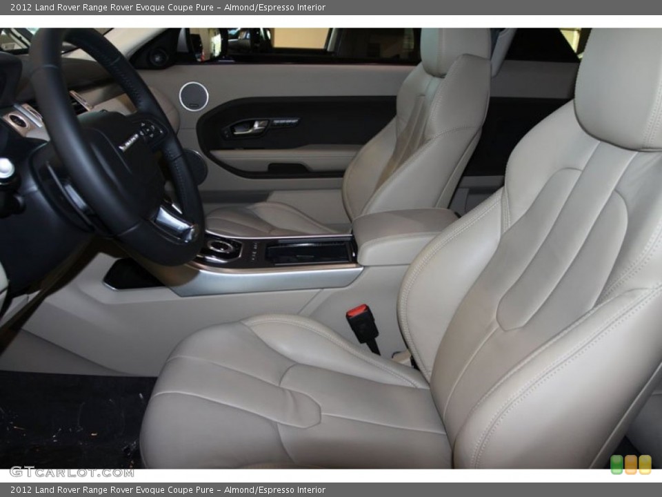 Almond/Espresso Interior Photo for the 2012 Land Rover Range Rover Evoque Coupe Pure #56087899