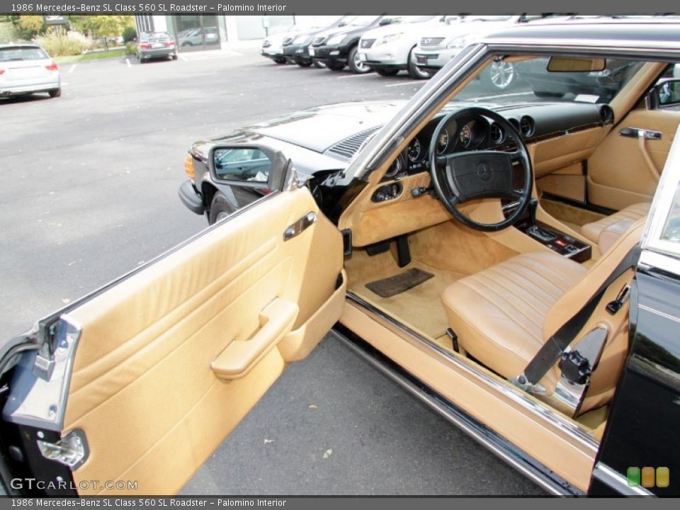 Palomino Interior Photo for the 1986 Mercedes-Benz SL Class 560 SL Roadster #56092739