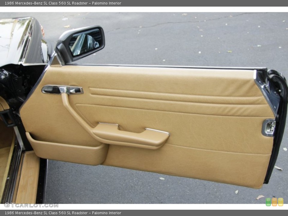 Palomino Interior Door Panel for the 1986 Mercedes-Benz SL Class 560 SL Roadster #56092817