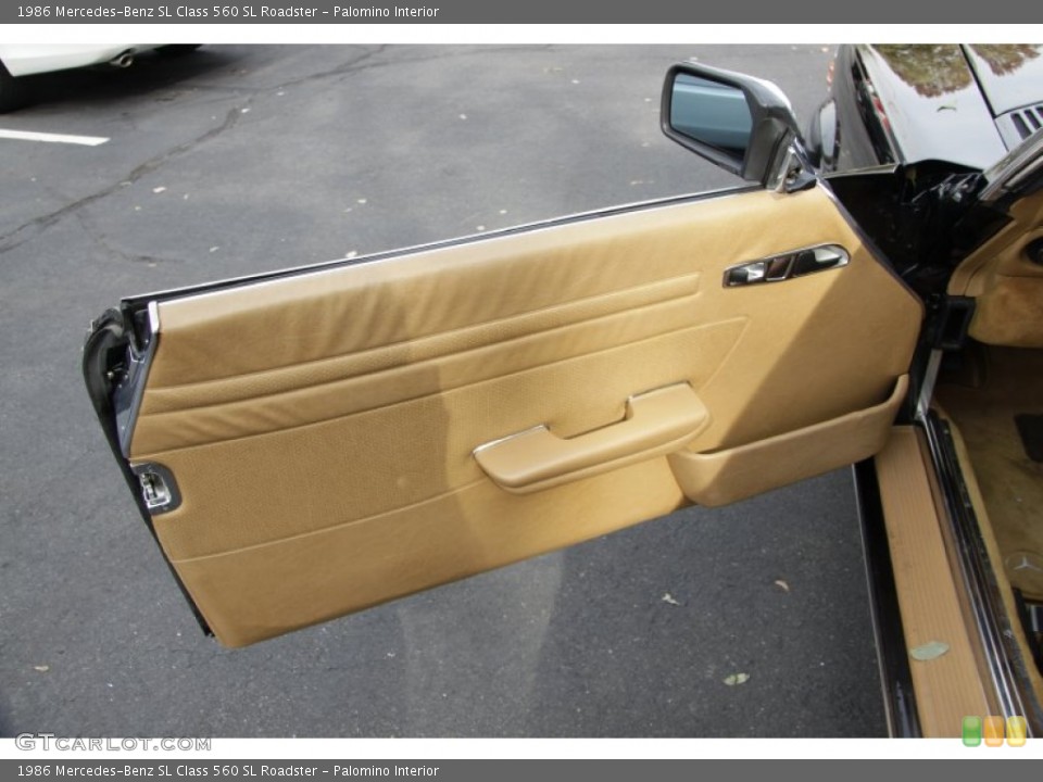 Palomino Interior Door Panel for the 1986 Mercedes-Benz SL Class 560 SL Roadster #56092823
