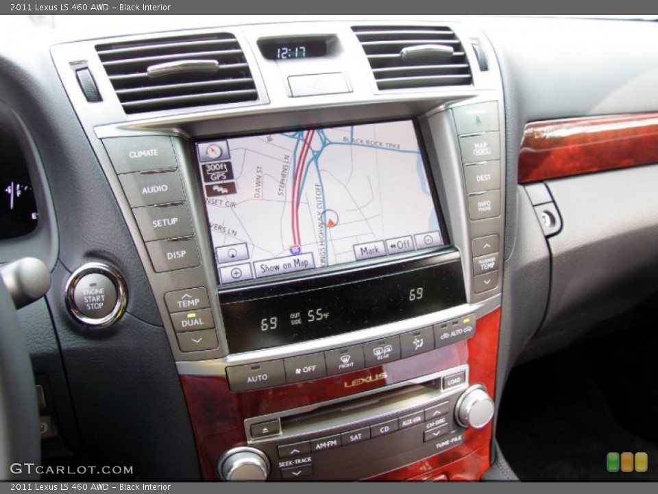 Black Interior Navigation for the 2011 Lexus LS 460 AWD #56092907