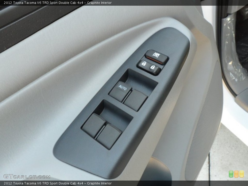 Graphite Interior Controls for the 2012 Toyota Tacoma V6 TRD Sport Double Cab 4x4 #56093822