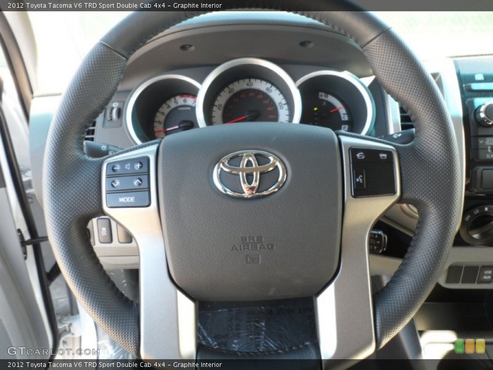 Graphite Interior Steering Wheel for the 2012 Toyota Tacoma V6 TRD Sport Double Cab 4x4 #56093903