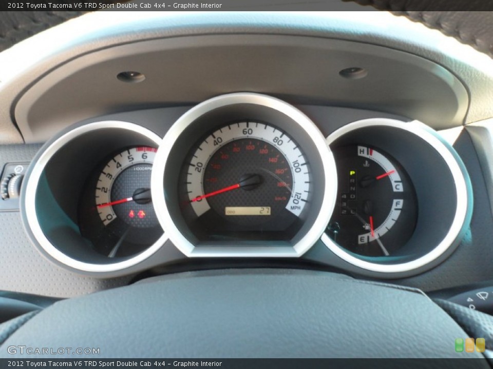 Graphite Interior Gauges for the 2012 Toyota Tacoma V6 TRD Sport Double Cab 4x4 #56093912
