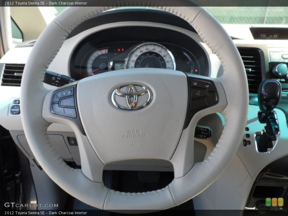 Dark Charcoal Interior Steering Wheel for the 2012 Toyota Sienna SE #56094572
