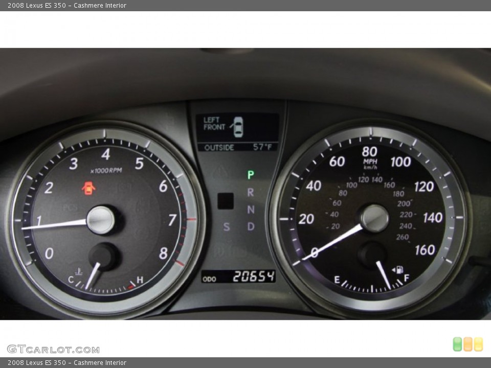 Cashmere Interior Gauges for the 2008 Lexus ES 350 #56094929