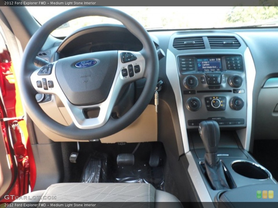 Medium Light Stone Interior Dashboard for the 2012 Ford Explorer FWD #56095112
