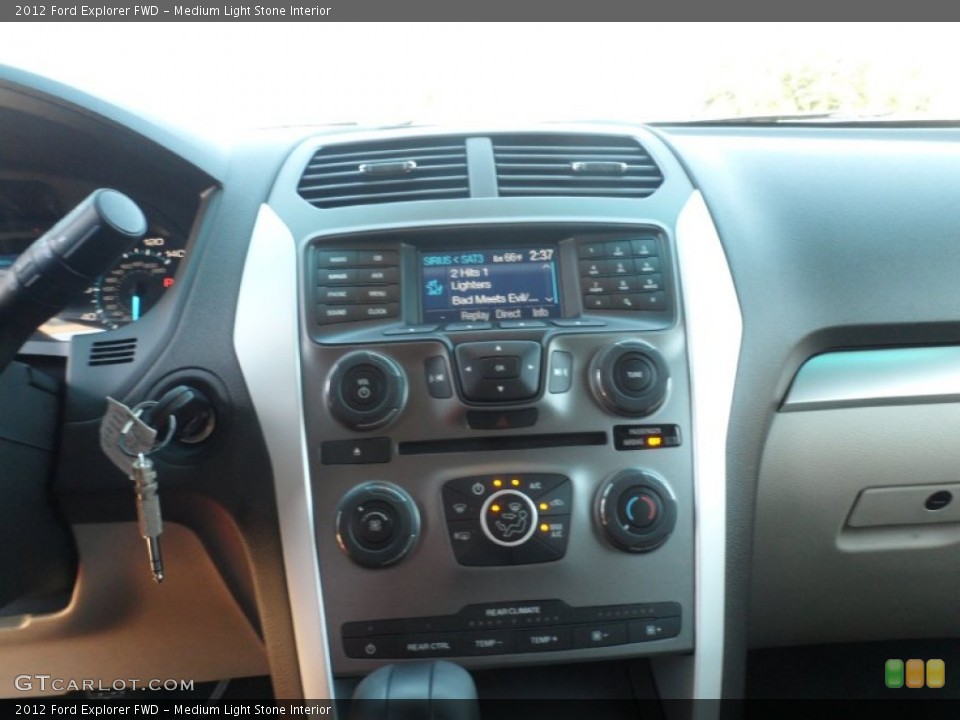 Medium Light Stone Interior Controls for the 2012 Ford Explorer FWD #56095118