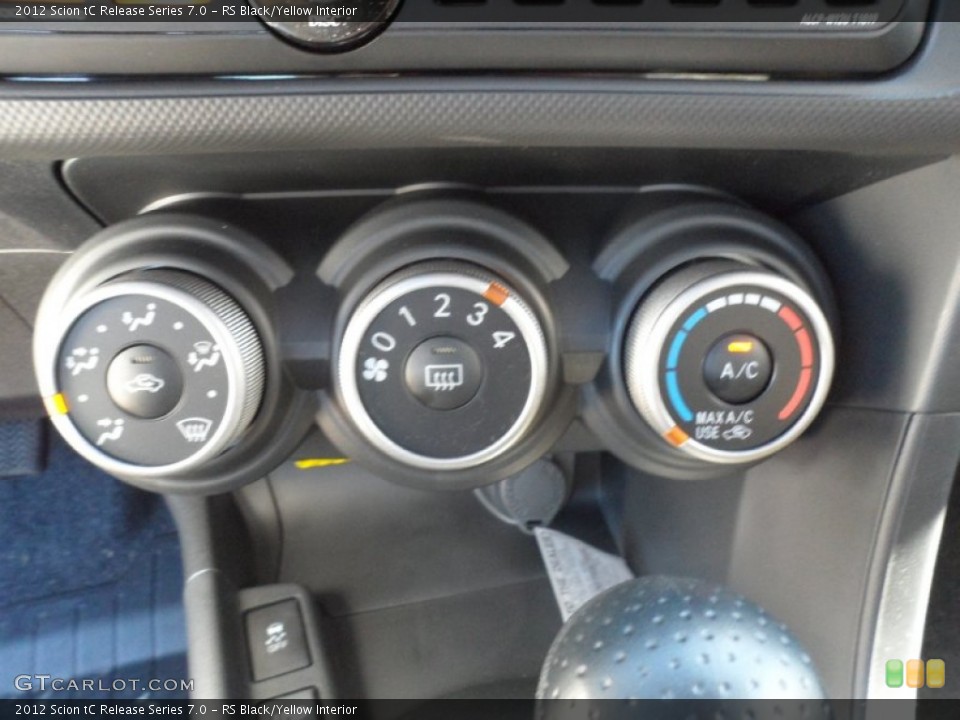 RS Black/Yellow Interior Controls for the 2012 Scion tC Release Series 7.0 #56096075