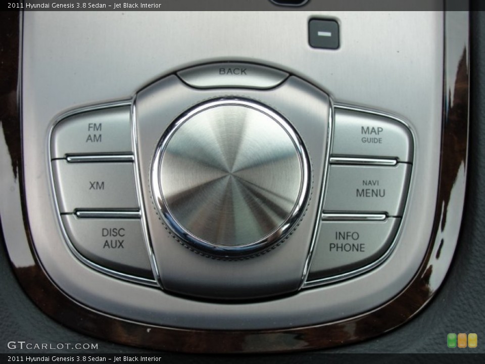 Jet Black Interior Controls for the 2011 Hyundai Genesis 3.8 Sedan #56096441