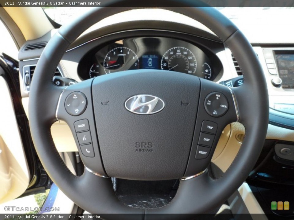 Cashmere Interior Steering Wheel for the 2011 Hyundai Genesis 3.8 Sedan #56096810