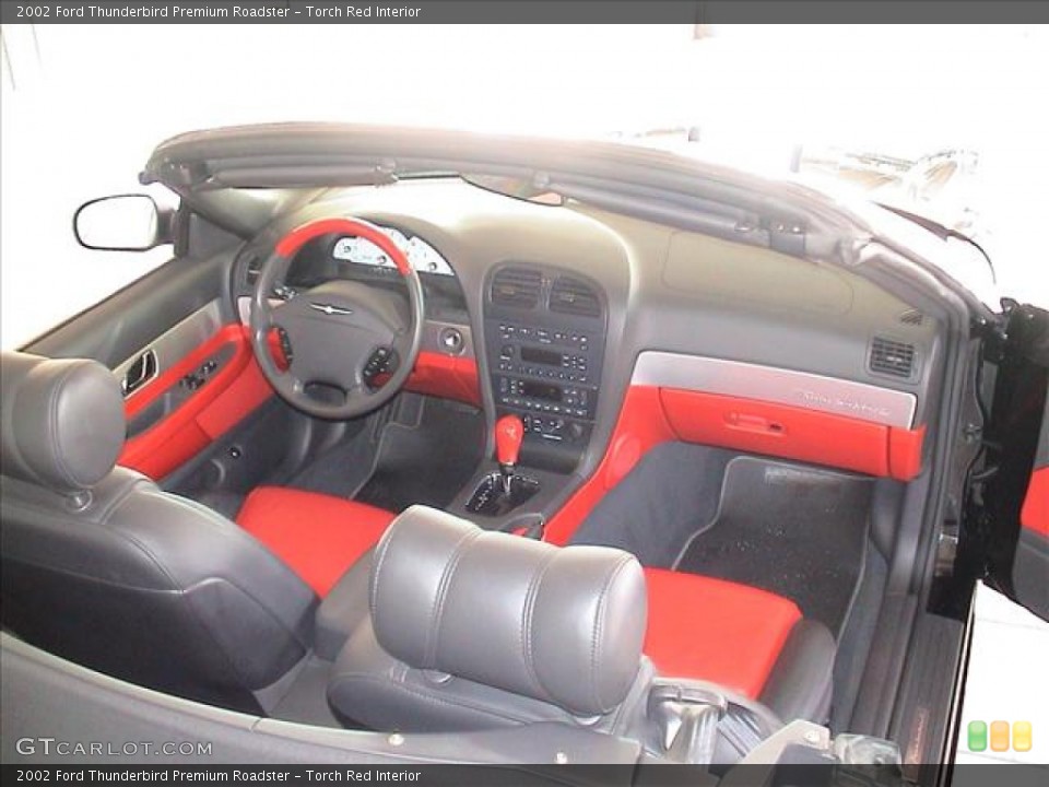 Torch Red Interior Dashboard for the 2002 Ford Thunderbird Premium Roadster #56096936