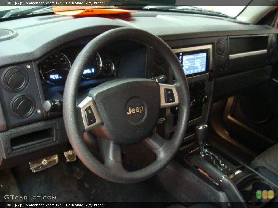 Dark Slate Gray Interior Dashboard for the 2009 Jeep Commander Sport 4x4 #56097686