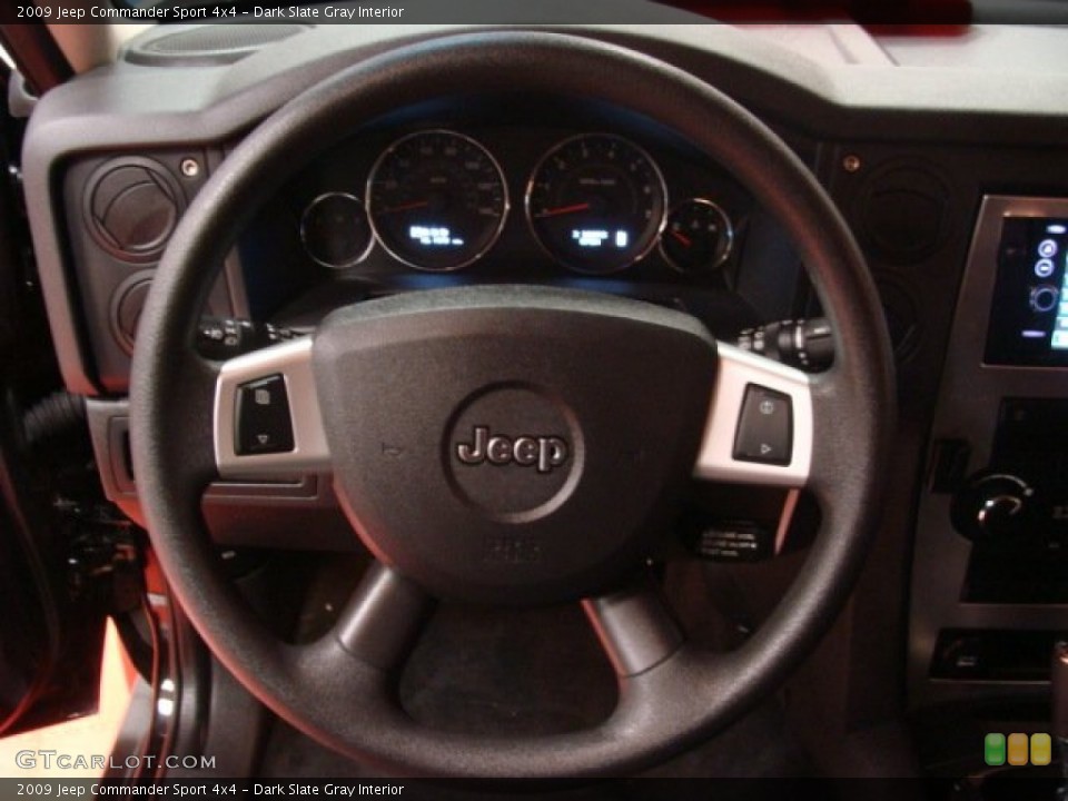Dark Slate Gray Interior Steering Wheel for the 2009 Jeep Commander Sport 4x4 #56097731