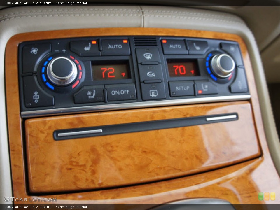 Sand Beige Interior Controls for the 2007 Audi A8 L 4.2 quattro #56097821