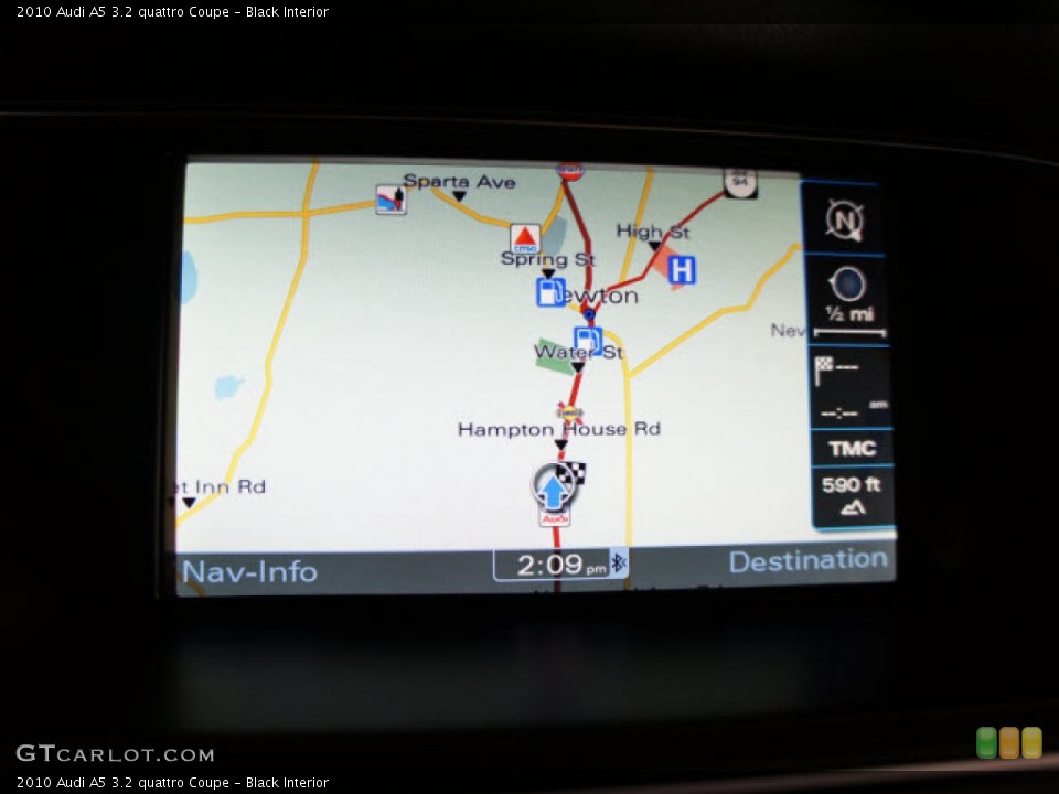 Black Interior Navigation for the 2010 Audi A5 3.2 quattro Coupe #56098553