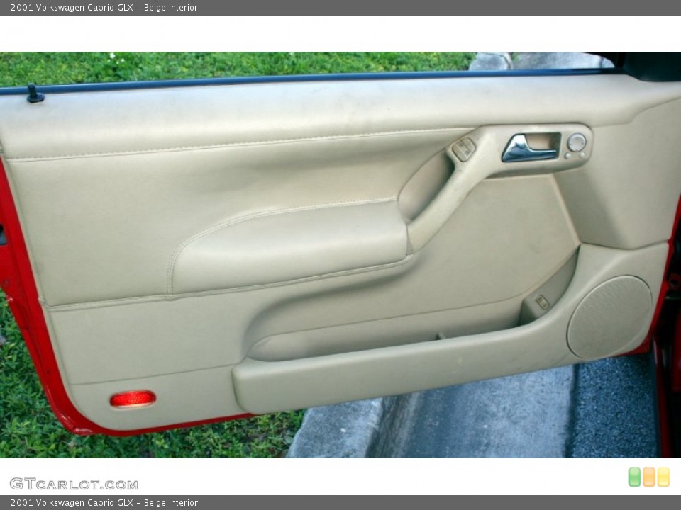 Beige Interior Door Panel for the 2001 Volkswagen Cabrio GLX #56100587