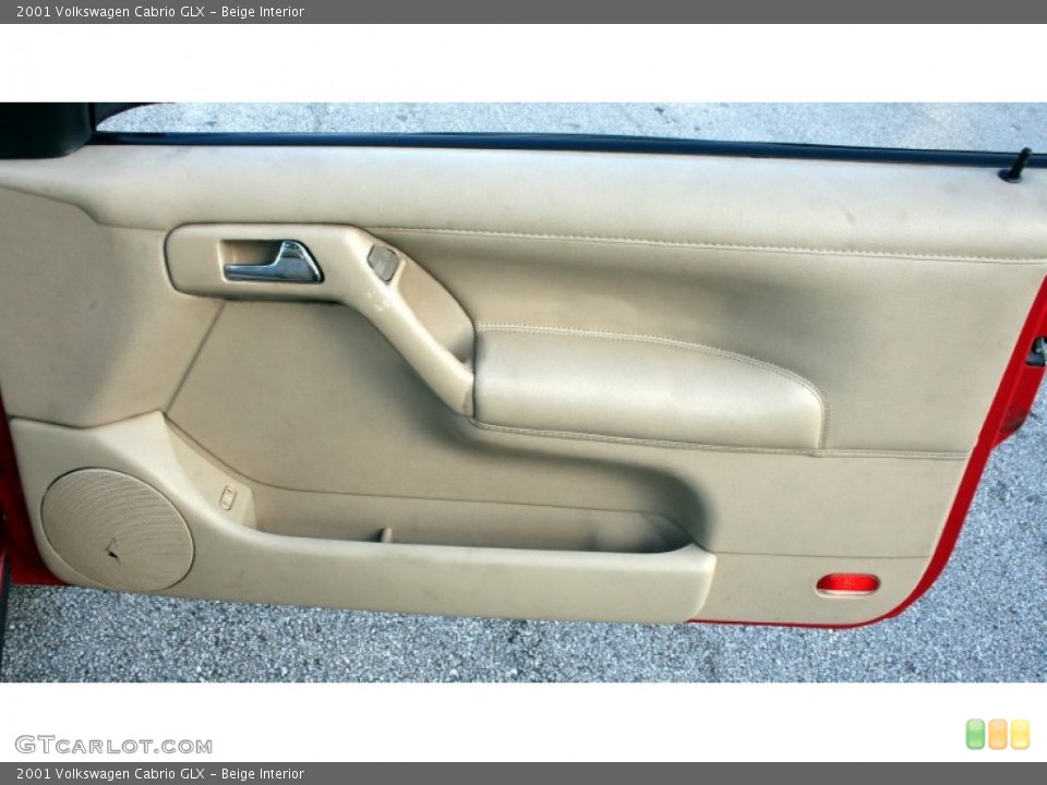 Beige Interior Door Panel for the 2001 Volkswagen Cabrio GLX #56100596