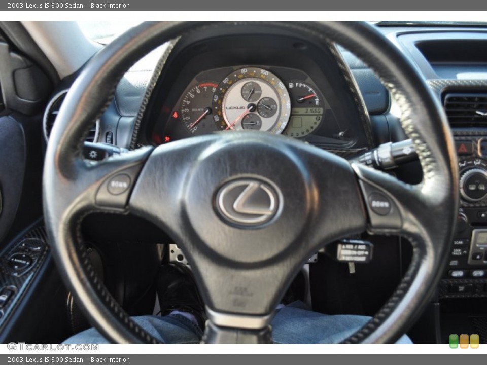 Black Interior Steering Wheel for the 2003 Lexus IS 300 Sedan #56100665