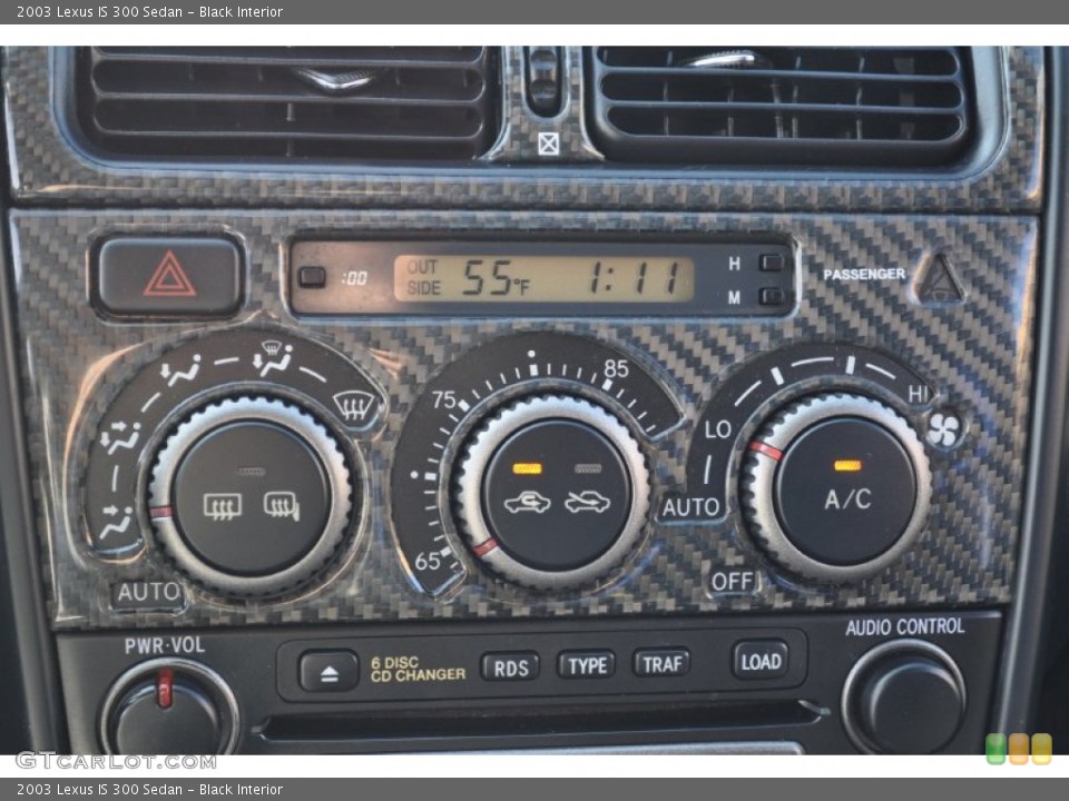 Black Interior Controls for the 2003 Lexus IS 300 Sedan #56100719