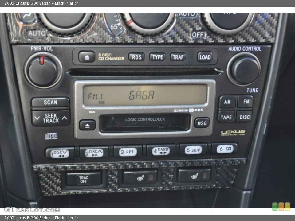 Black Interior Audio System for the 2003 Lexus IS 300 Sedan #56100728