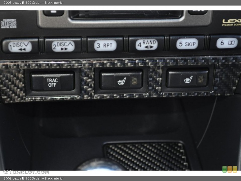 Black Interior Controls for the 2003 Lexus IS 300 Sedan #56100734