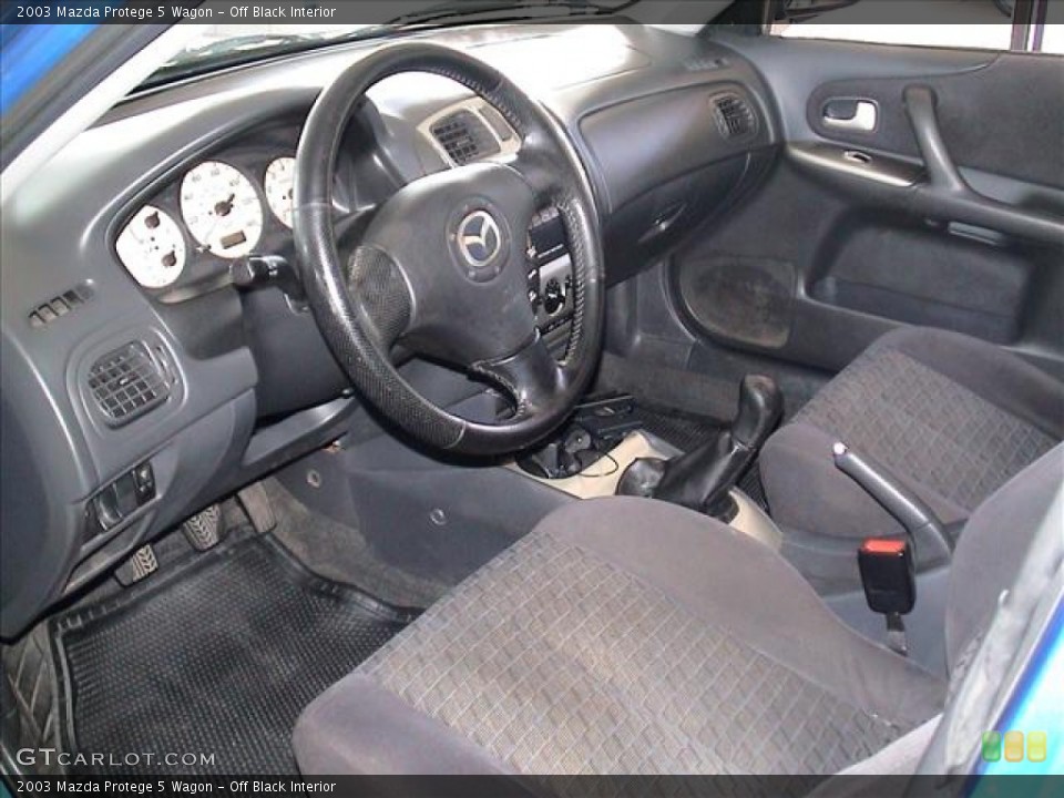 Off Black Interior Photo for the 2003 Mazda Protege 5 Wagon #56101904