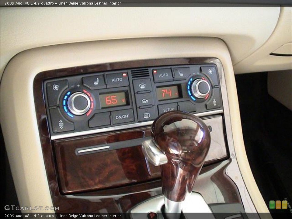 Linen Beige Valcona Leather Interior Controls for the 2009 Audi A8 L 4.2 quattro #56103272