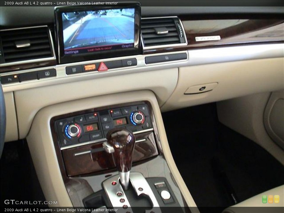 Linen Beige Valcona Leather Interior Controls for the 2009 Audi A8 L 4.2 quattro #56103282