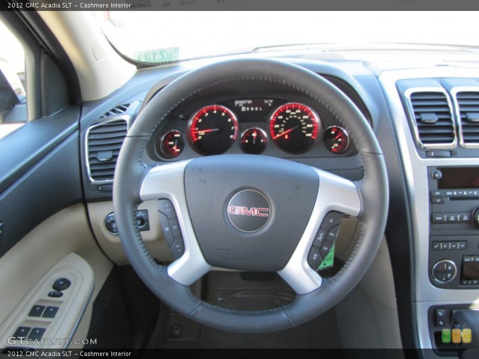 Cashmere Interior Steering Wheel for the 2012 GMC Acadia SLT #56104379