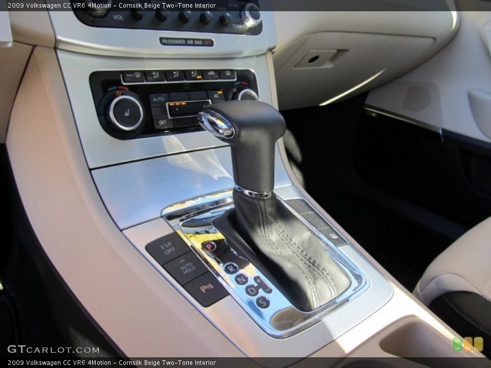 Cornsilk Beige Two-Tone Interior Transmission for the 2009 Volkswagen CC VR6 4Motion #56104748