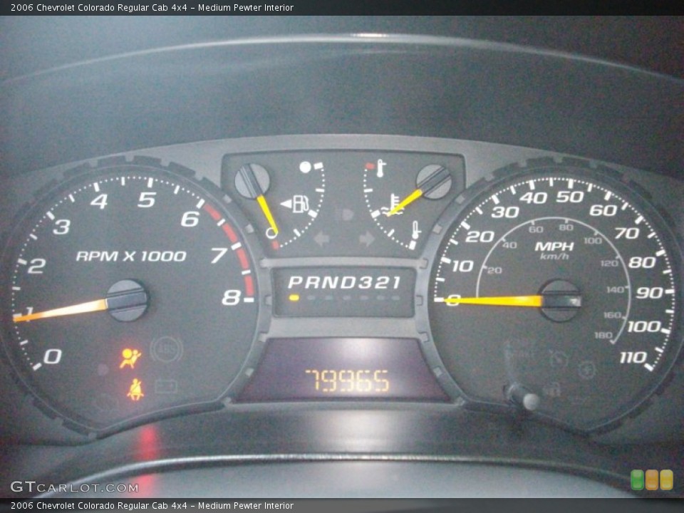 Medium Pewter Interior Gauges for the 2006 Chevrolet Colorado Regular Cab 4x4 #56105564