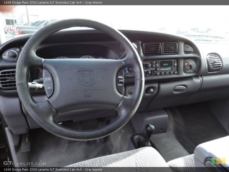 Gray Interior Dashboard for the 1998 Dodge Ram 1500 Laramie SLT Extended Cab 4x4 #56108678