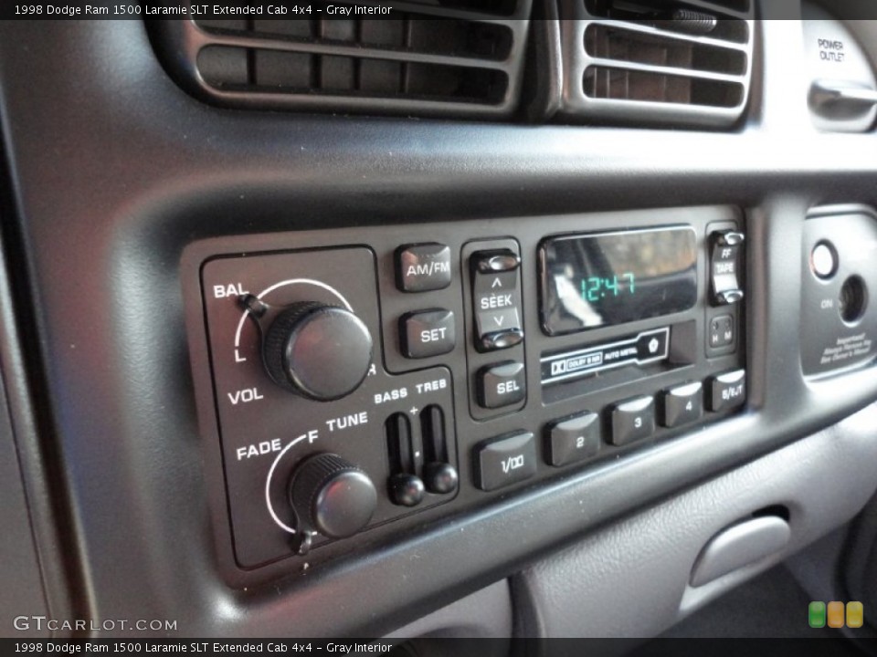 Gray Interior Audio System for the 1998 Dodge Ram 1500 Laramie SLT Extended Cab 4x4 #56108696