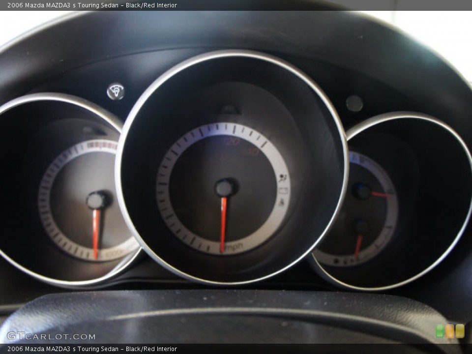 Black/Red Interior Gauges for the 2006 Mazda MAZDA3 s Touring Sedan #56109506