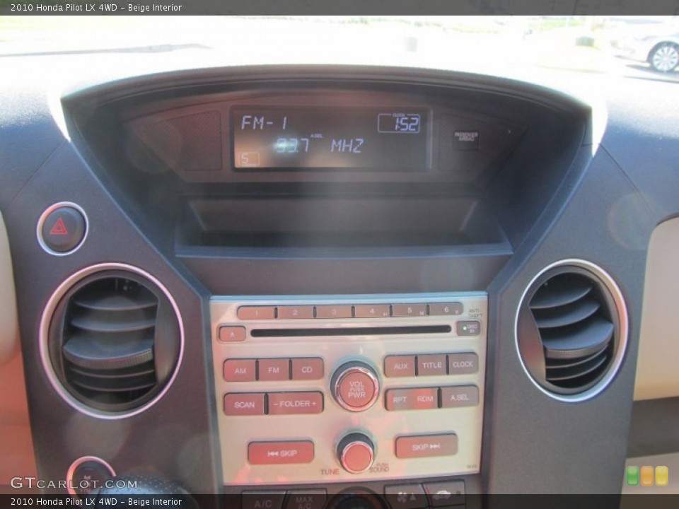 Beige Interior Controls for the 2010 Honda Pilot LX 4WD #56111414