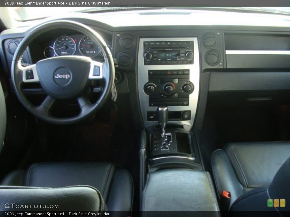 Dark Slate Gray Interior Dashboard for the 2009 Jeep Commander Sport 4x4 #56111903